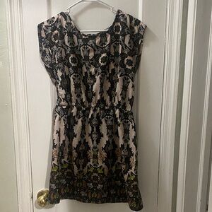 BeBop Black and Cream Artistic Dress